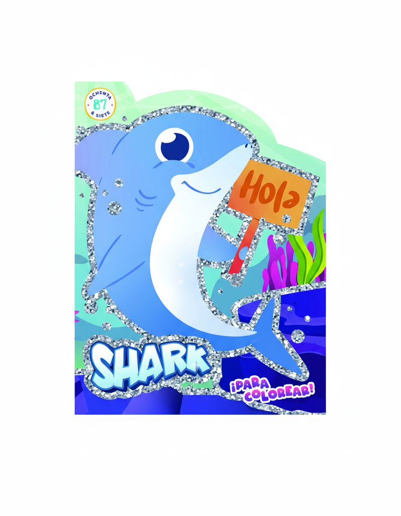 LIBRO 87 PARA COLOREAR MINI SHARK