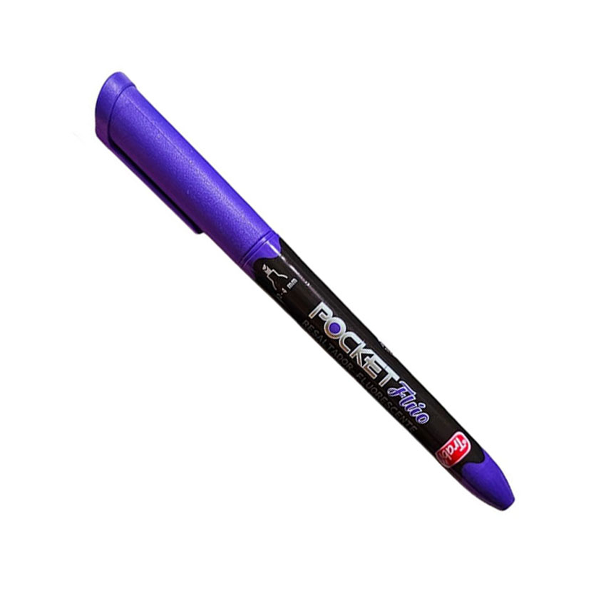 RESALTADOR TRABI POCKET FLUO X12 VIOLETA