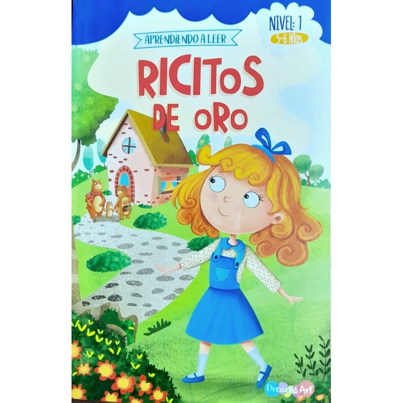 LIBRO DREAMS ART APRENDIENDO A LEER NIVEL 1 5-6 AÑOS RICITOS DE ORO