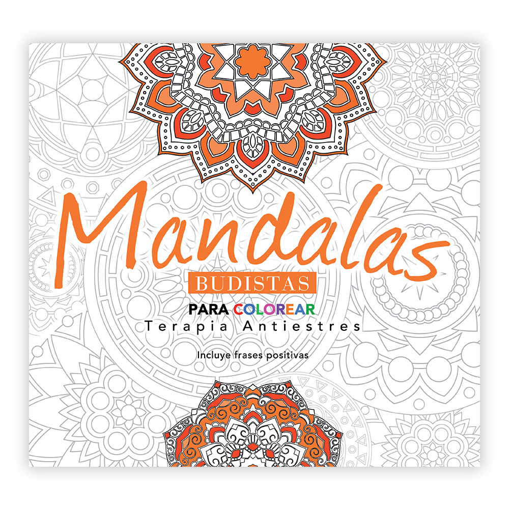 LIBRO MANDALAS PARA COLOREAR TERAPIA ANTIESTRES BUDISTAS