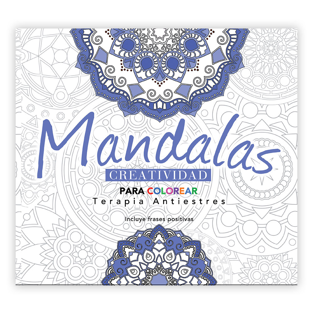LIBRO MANDALAS PARA COLOREAR TERAPIA ANTIESTRES CREATIVIDAD