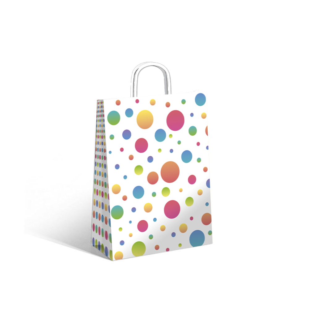 BOLSA RP COLORS DOTS 22X10X30