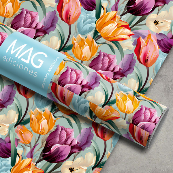 PAPEL PARA REGALO MAG 70X100 X10 5131 FLORECER