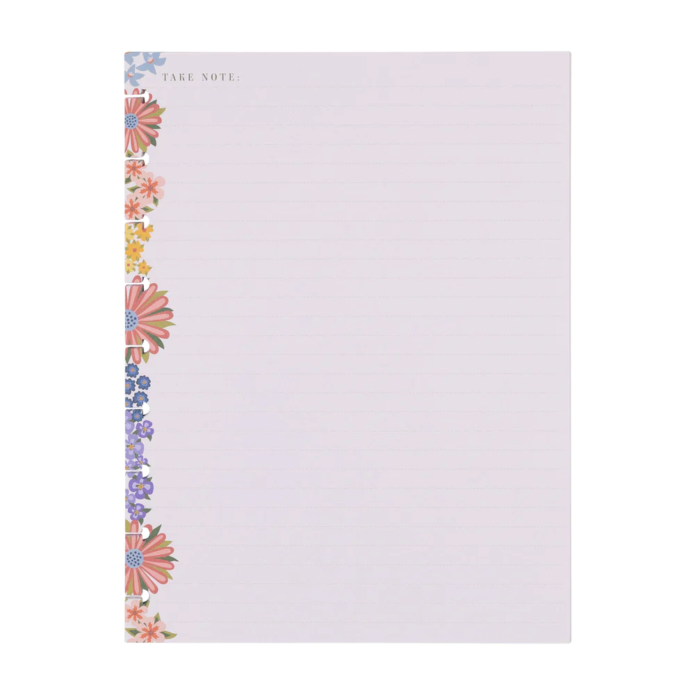 REPUESTO PARA CUADERNO HAPPY FLORES 40H RAYADO PUNTEADO