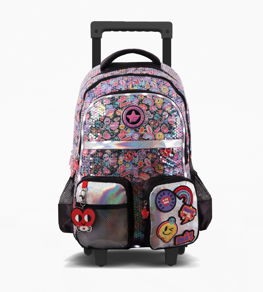 MOCHILA FOOTY CON CARRO 18'' MAGIC PATCH CON LUZ
