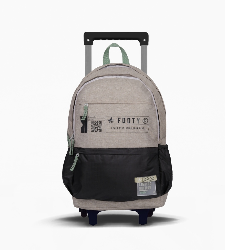 MOCHILA FOOTY CON CARRO 18'' BIG KIDS NERVER STOP