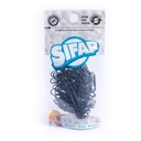 CLIPS SIFAP FORRADOS Nº3 BLISTER X 100 BLANCO Y NEGRO
