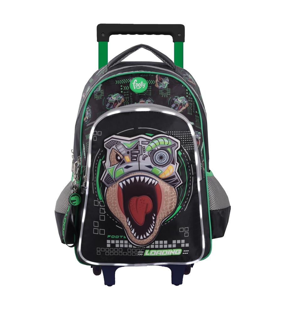 MOCHILA FOOTY CON CARRO 18'' TRANFORMER CON LUZ