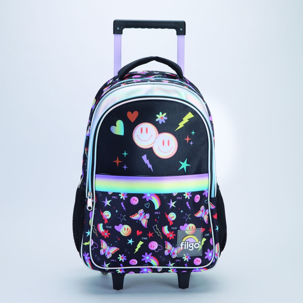 MOCHILA FILGO CON CARRO 18'' STARPAK EMOJI