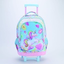 MOCHILA FILGO CON CARRO 18'' 3D UNICORNIO