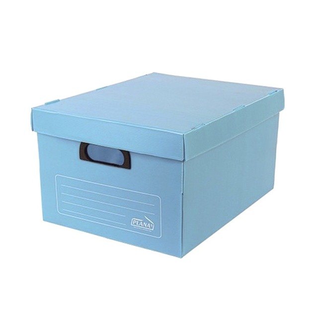 CAJA PLANA CON TAPA 804 45X35X25 CELESTE PASTEL