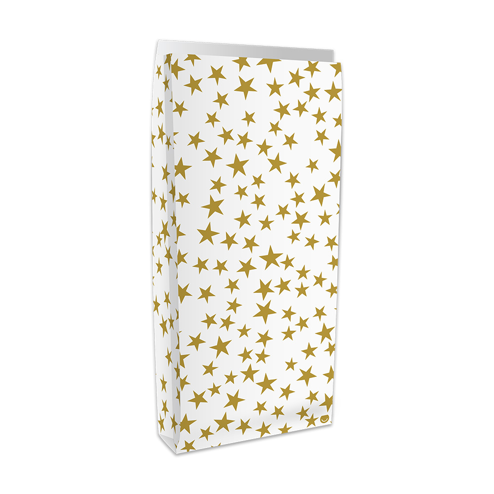 SOBRE BOLSA RP GOLD STARS X10 16X6X36CM