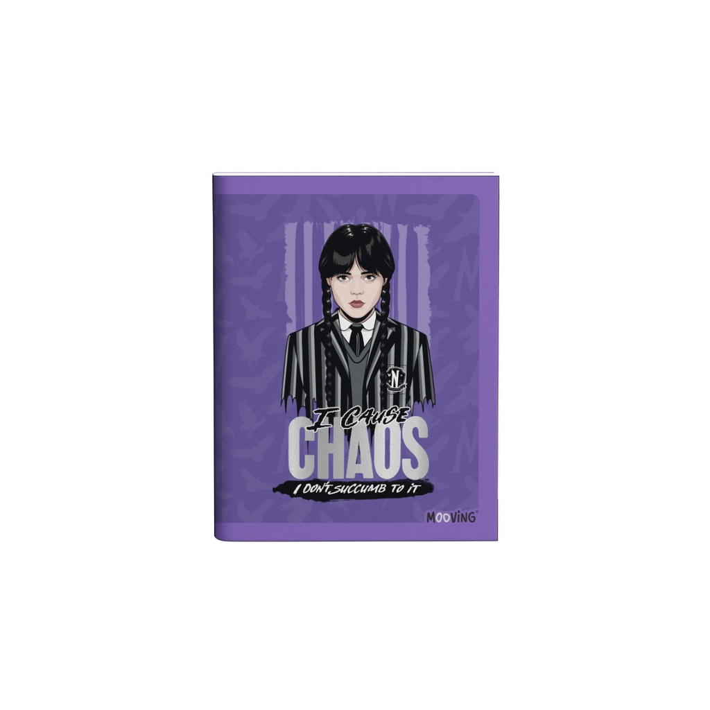 CUADERNO MOOVING 16X21 TAPA FLEXIBLE ABROCHADO 48 HOJAS MERLINA