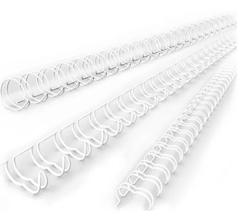ESPIRAL DOBLE ALAMBRE DASA X20 A4 BLANCO 8MM