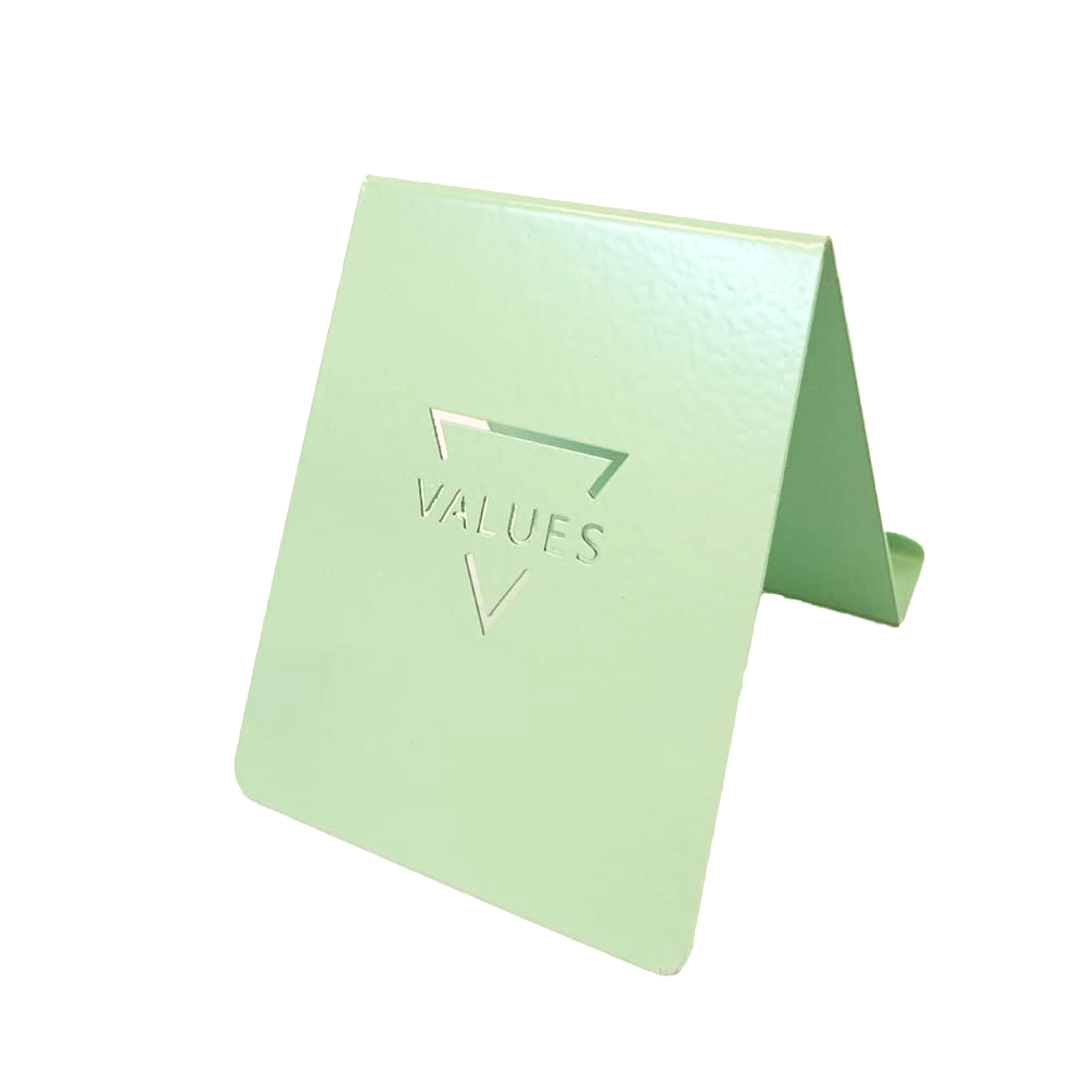 PORTACELULAR VALUES METALICO VERDE PASTEL DISCONTINUO