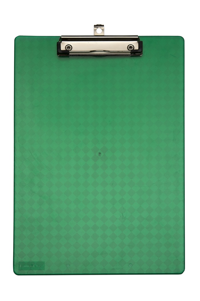 PORTA BLOCK LAMA  DE ACRILICO Y CLIP OFICIO