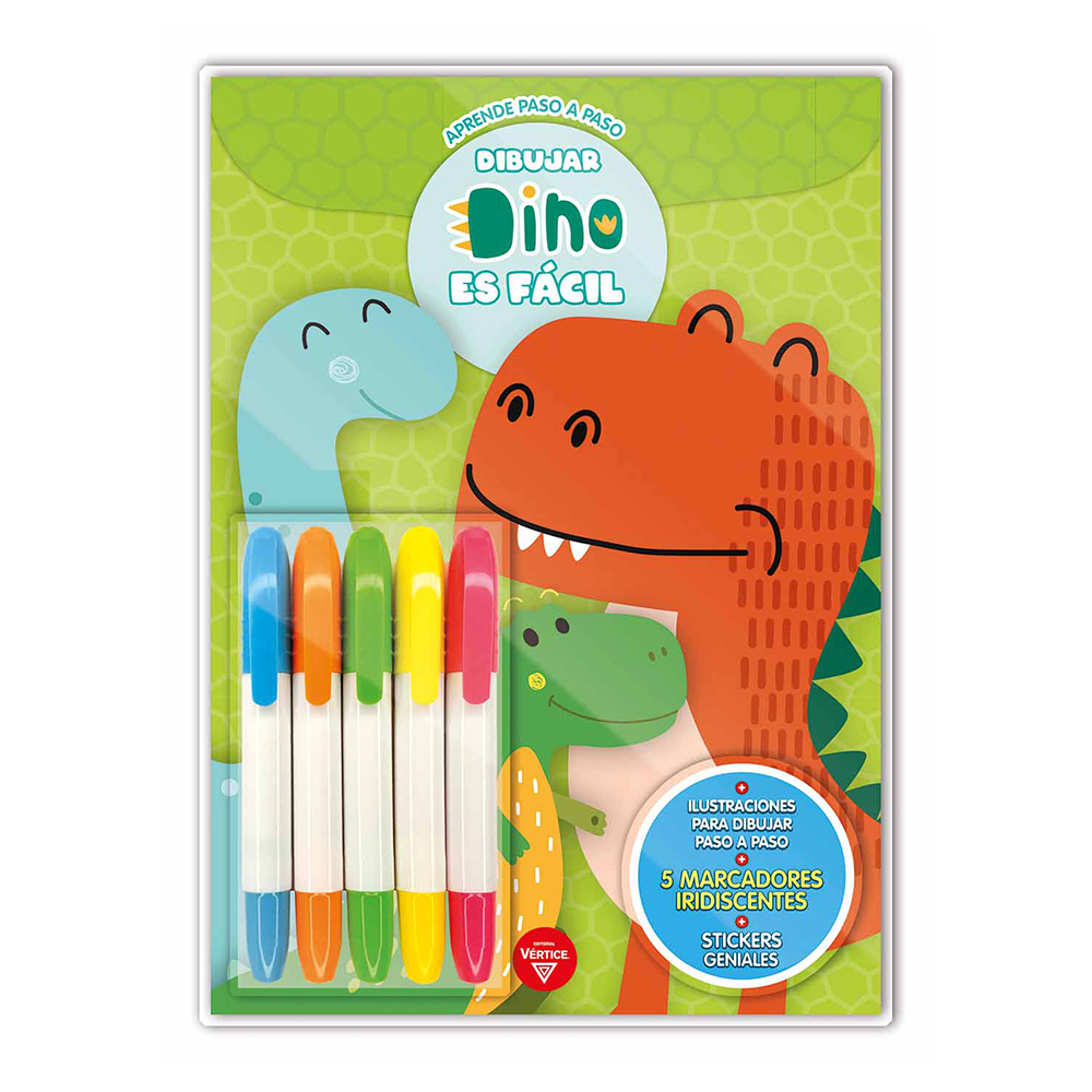 BLISTER VERTICE DIBUJAR DINO