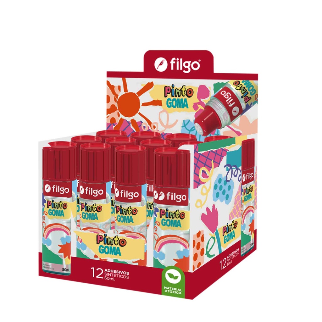 ADHESIVO SINTETICO FILGO PINTO GOMA 50ML X12
