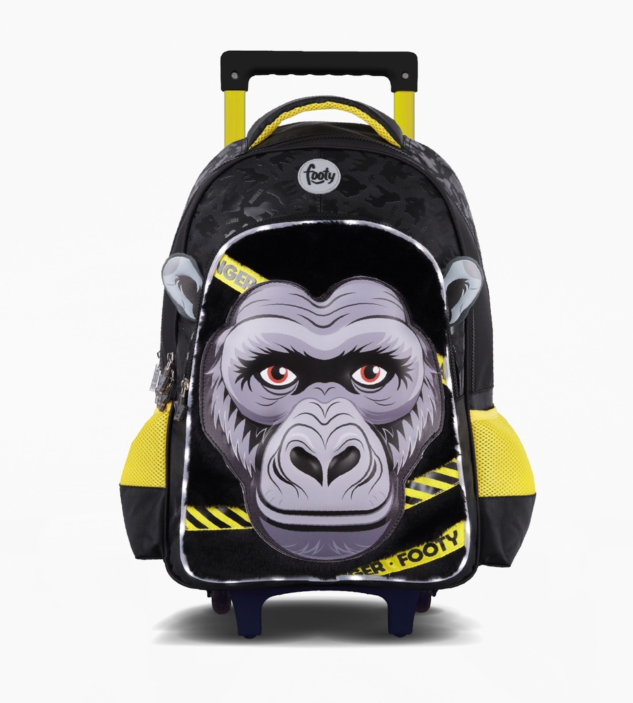 MOCHILA FOOTY CON CARRO 18'' GORILLA CON LUZ