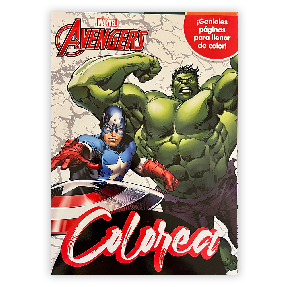 LIBRO VERTICE COLOREA AVENGERS