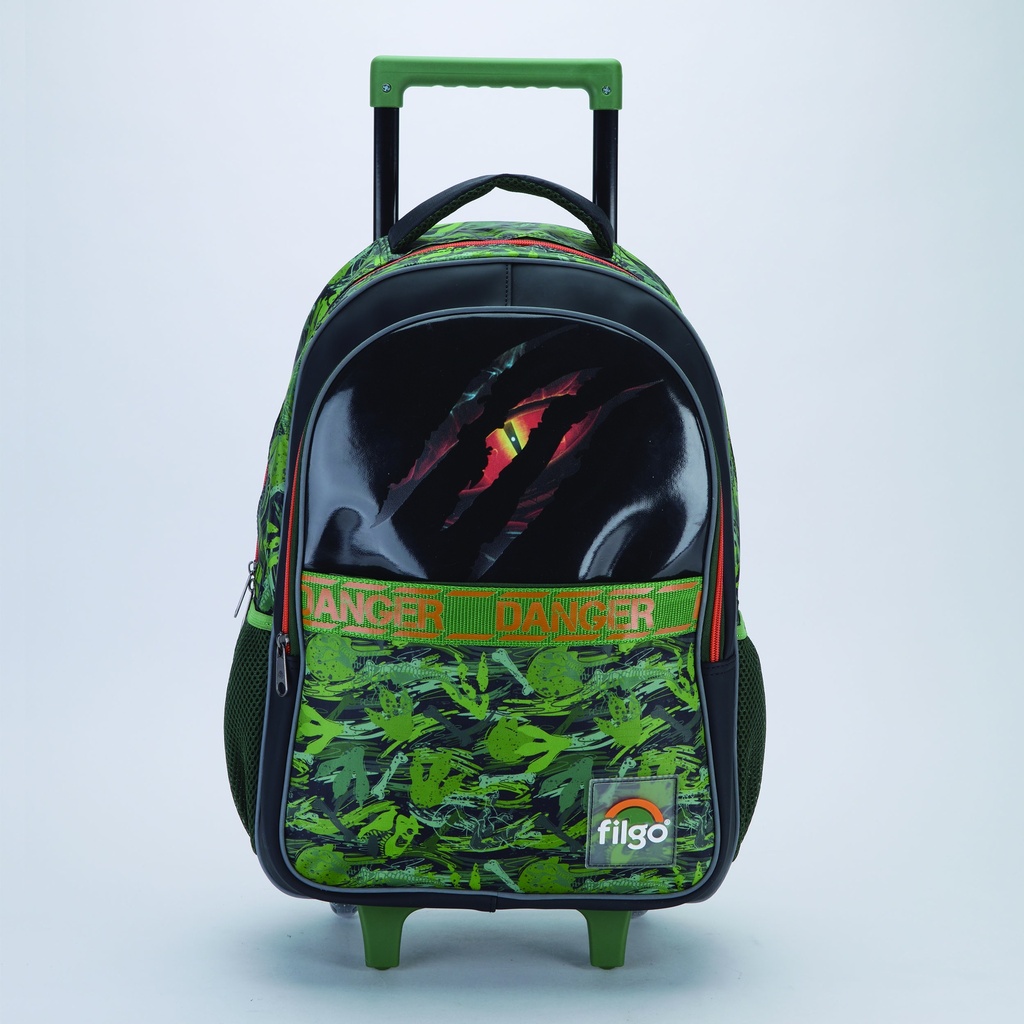 MOCHILA FILGO CON CARRO 18'' DINOSAURIO