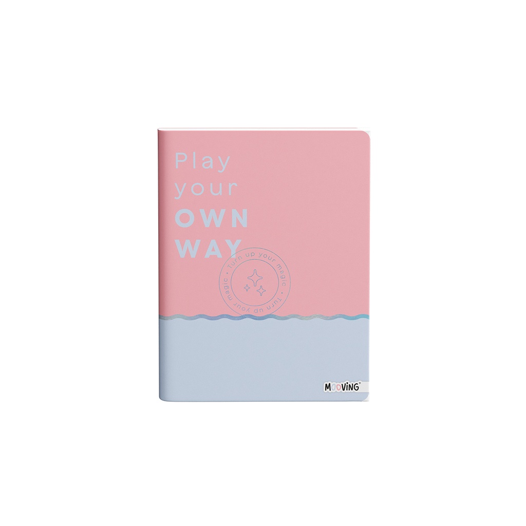 CUADERNO MOOVING 16X21 TAPA FLEXIBLE COSIDO 48 HOJAS PASTEL BLOCK