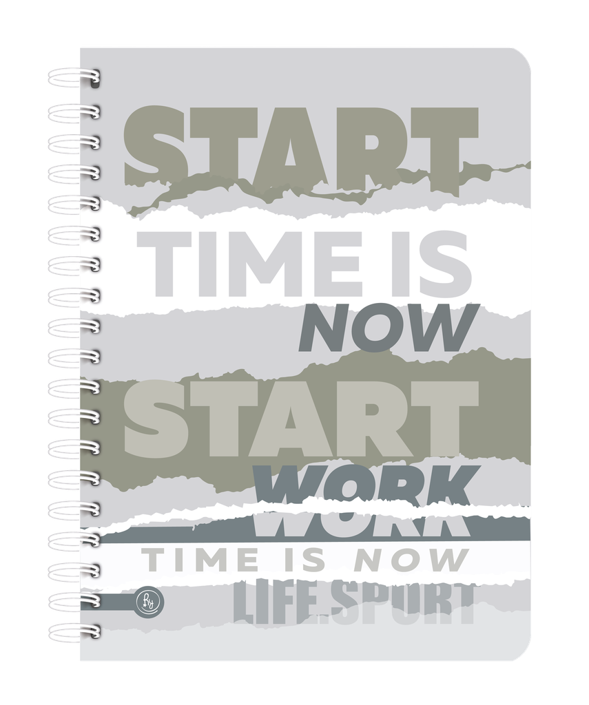 CUADERNO RY A5 15X21 ANILLADO SEMIRIGIDO 80 HOJAS UOMO 1090