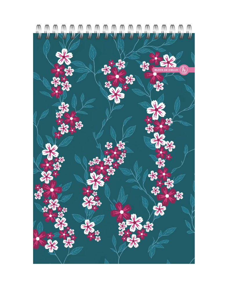 BLOCK DE DIBUJO RY A4 ANILLADO 21x30cm 40 HOJAS LISAS VARIOS MODELOS 1040