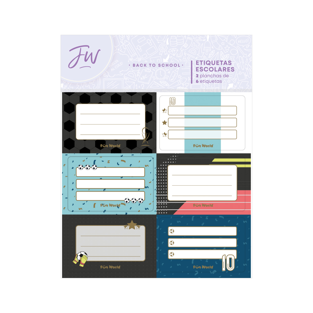 ETIQUETAS FW FANATIC 2 PLANCHAS X6