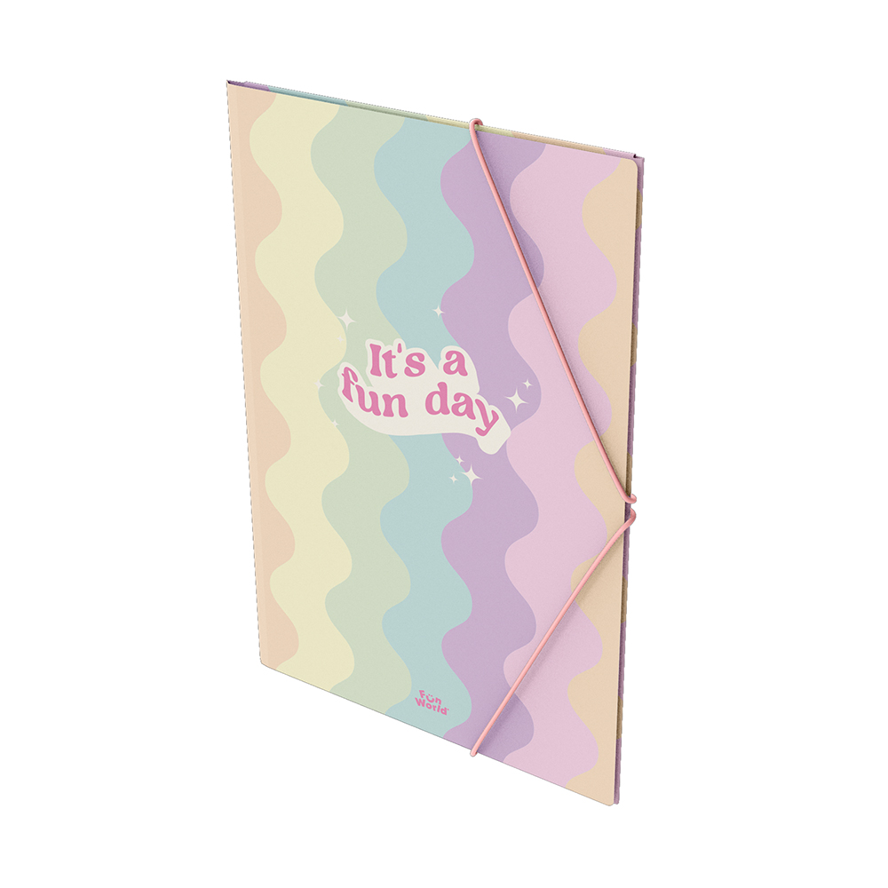 CARPETA 3 SOLAPAS FW PASTEL FUN DAY