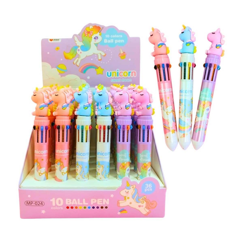 BOLIGRAFO CSA X10 UNICORNIO