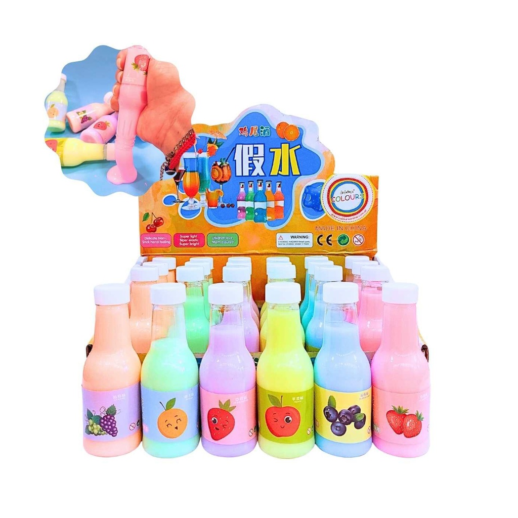 SLIME BOTELLITAS FRUTAS PASTEL
