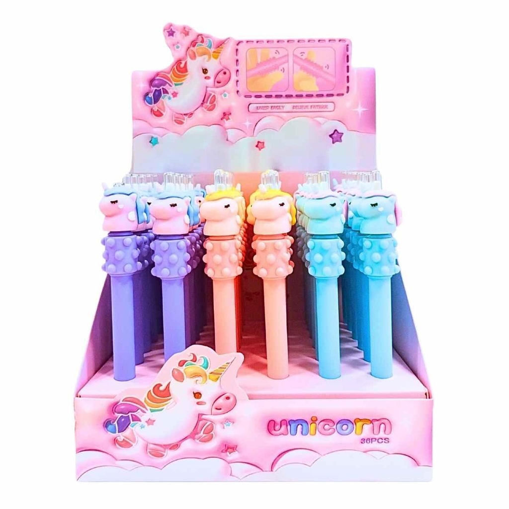 BOLIGRAFO X6 MASAJEADOR UNICORNIO