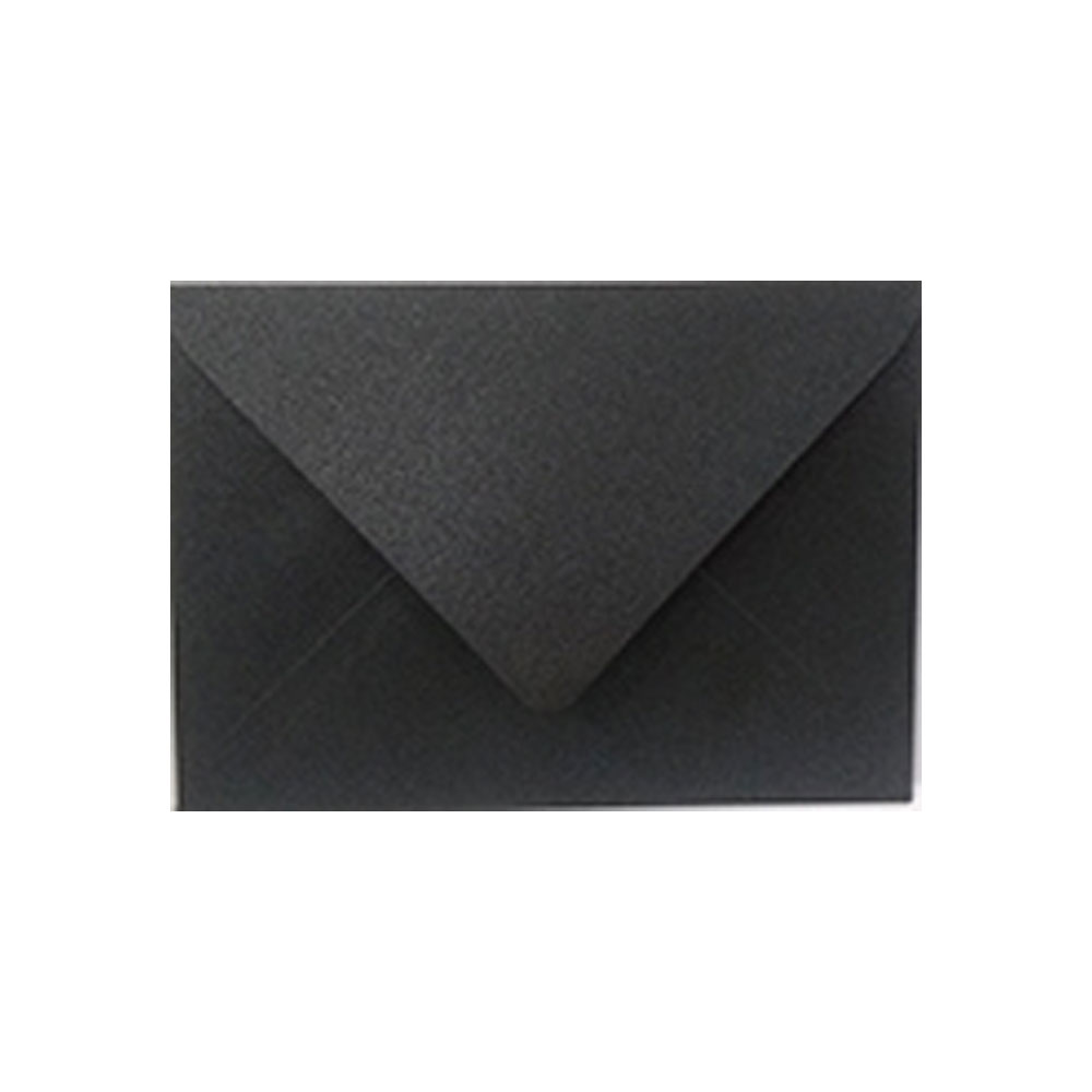 SOBRE TARJETA 75X105MM 120G X10 METALIZADO NEGRO