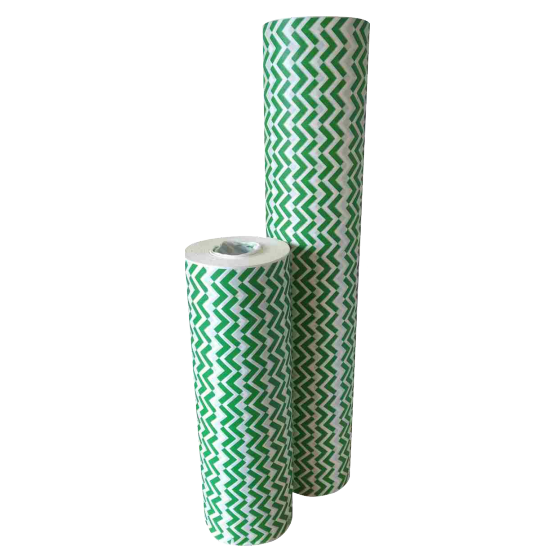 BOBINA EVACOLOR 37CMX140MT OBRA ZIG ZAG VERDE