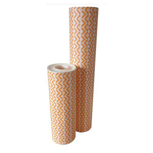BOBINA EVACOLOR 37CMX140MT OBRA ZIG ZAG NARANJA