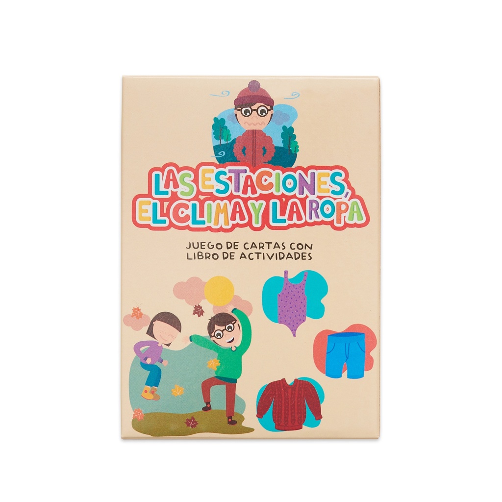 JUEGO DE CARTAS BARCO DE PAPEL LAS ESTACIONES, EL CLIMA Y LA ROPA