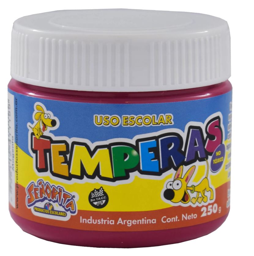 TEMPERA SEÑORITA POTE 250G MAGENTA