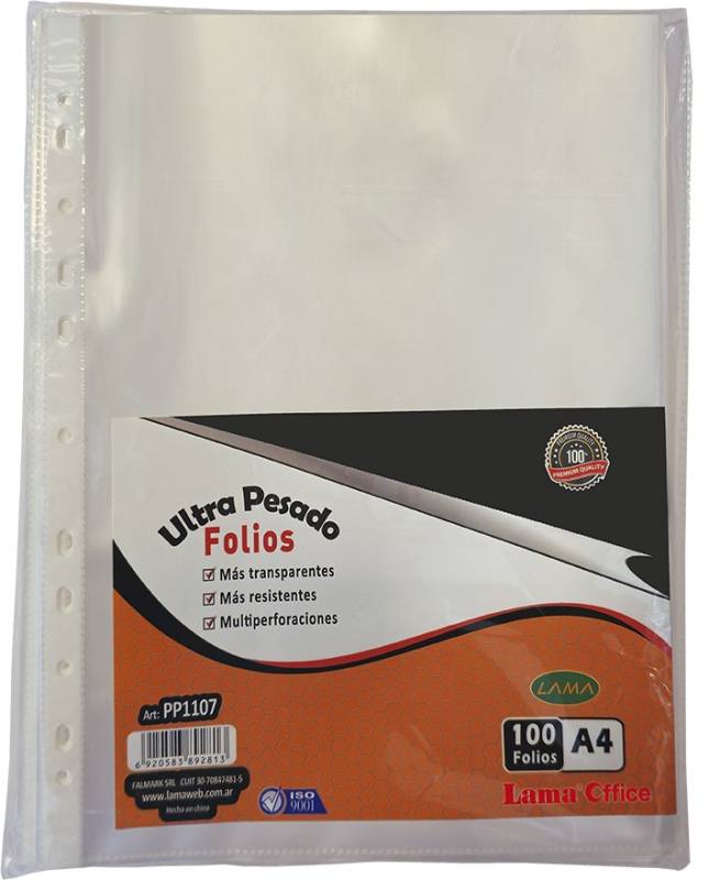 FOLIO LAMA A4 ULTRA PESADO X100
