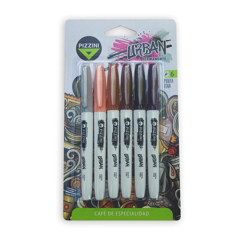 MARCADOR PIZZINI URBAN CAFE DE ESPECIALIDAD X6