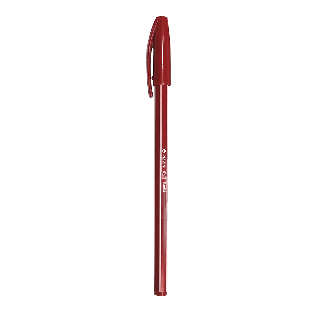 BOLIGRAFO PIZZINI SPAZIO CUERPO RAYADO ROJO X50