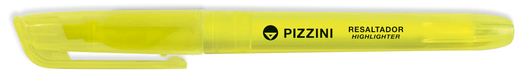RESALTADOR PIZZINI FINO FLUO X10 AMARILLO