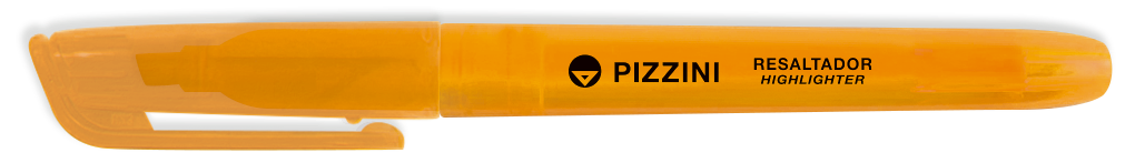 RESALTADOR PIZZINI FINO FLUO X10 NARANJA