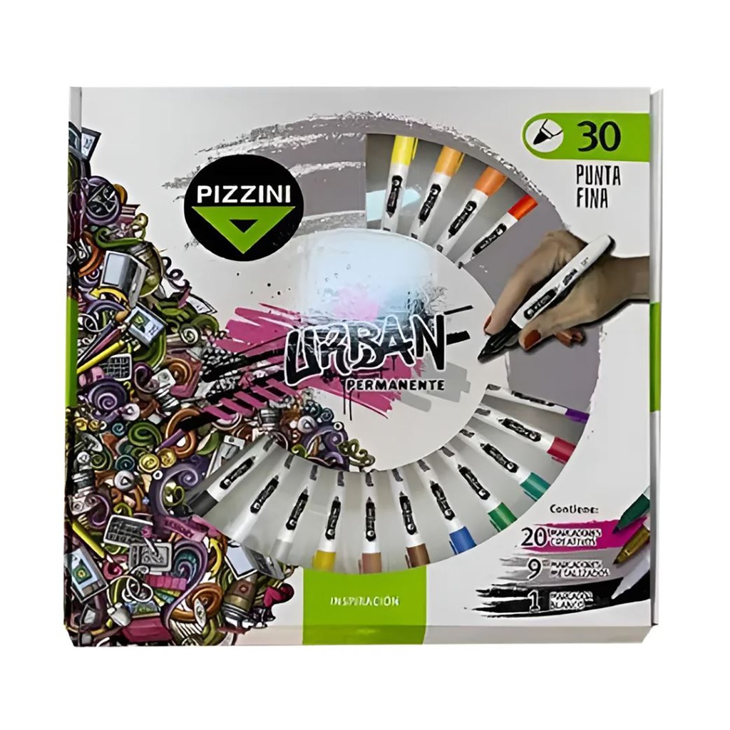 MARCADOR PIZZINI URBAN X30 INSPIRACION DISCONTINUO