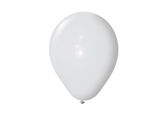 GLOBO LISO Nº12 PERLADO BLANCO X25