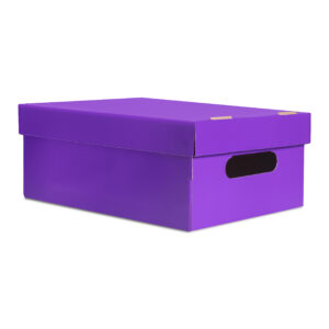 CAJA MEDIANA LISA VIOLETA