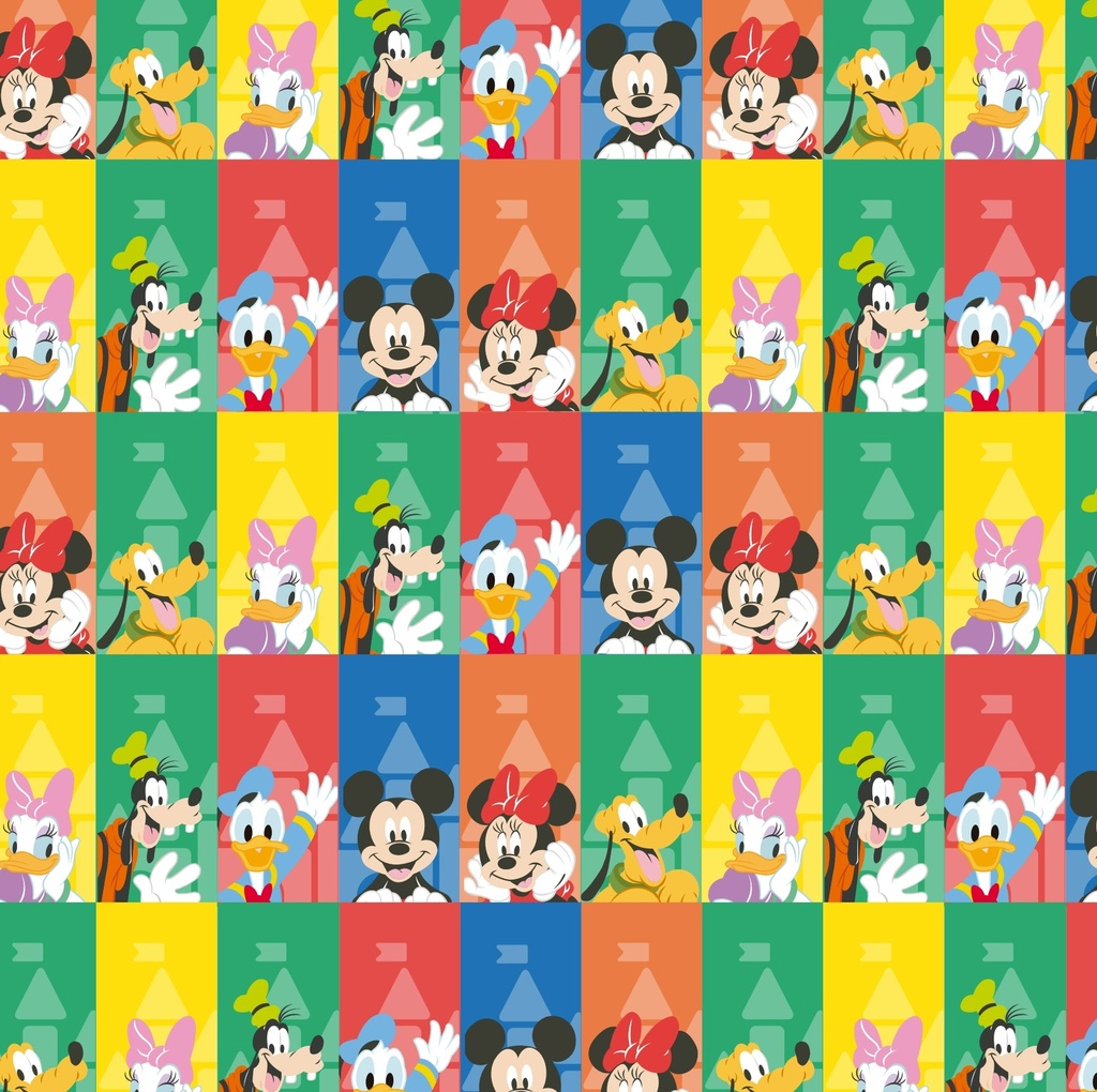 PAPEL PARA REGALO MURESCO 70X100CM X10 MICKEY MULTI
