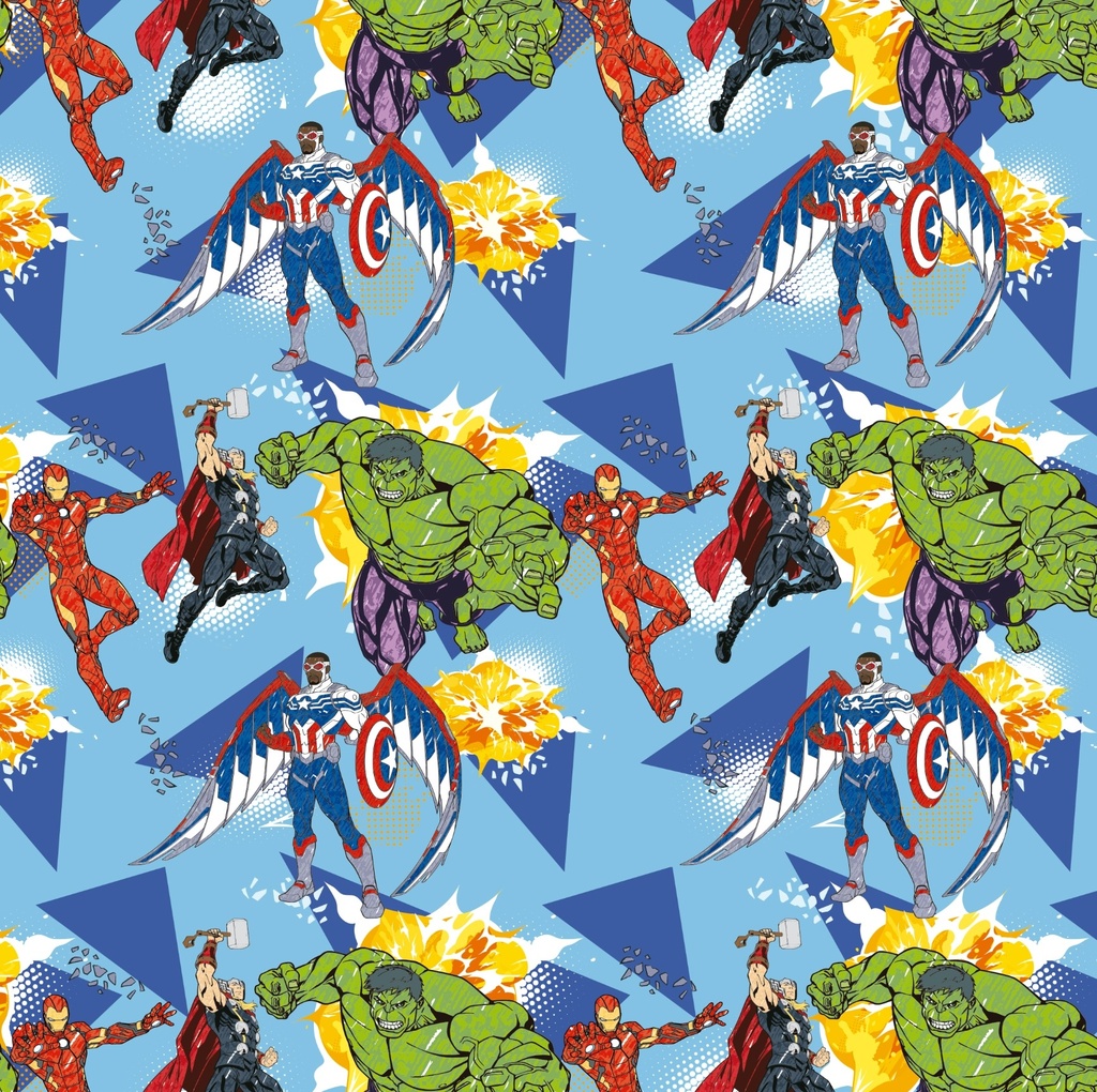 PAPEL PARA REGALO MURESCO 70X100CM X10 NEW AVENGERS