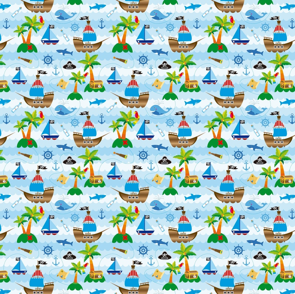 PAPEL PARA REGALO MURESCO 70X100CM X10 BARCOS