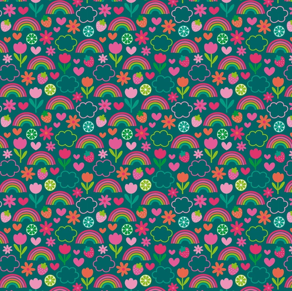 AFICHE MURESCO FANTASIA 70X100CM X10H ARCOIRIS FLUO